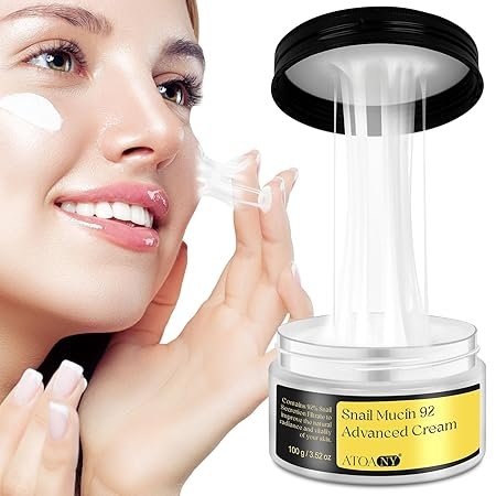 COSRX Advanced Snail Mucin 92% Face Cream Snail Moisturizer Powerful Anti Aging Blemishes for Deep Hydration, Skin Repair, and Wrinkle Reduction